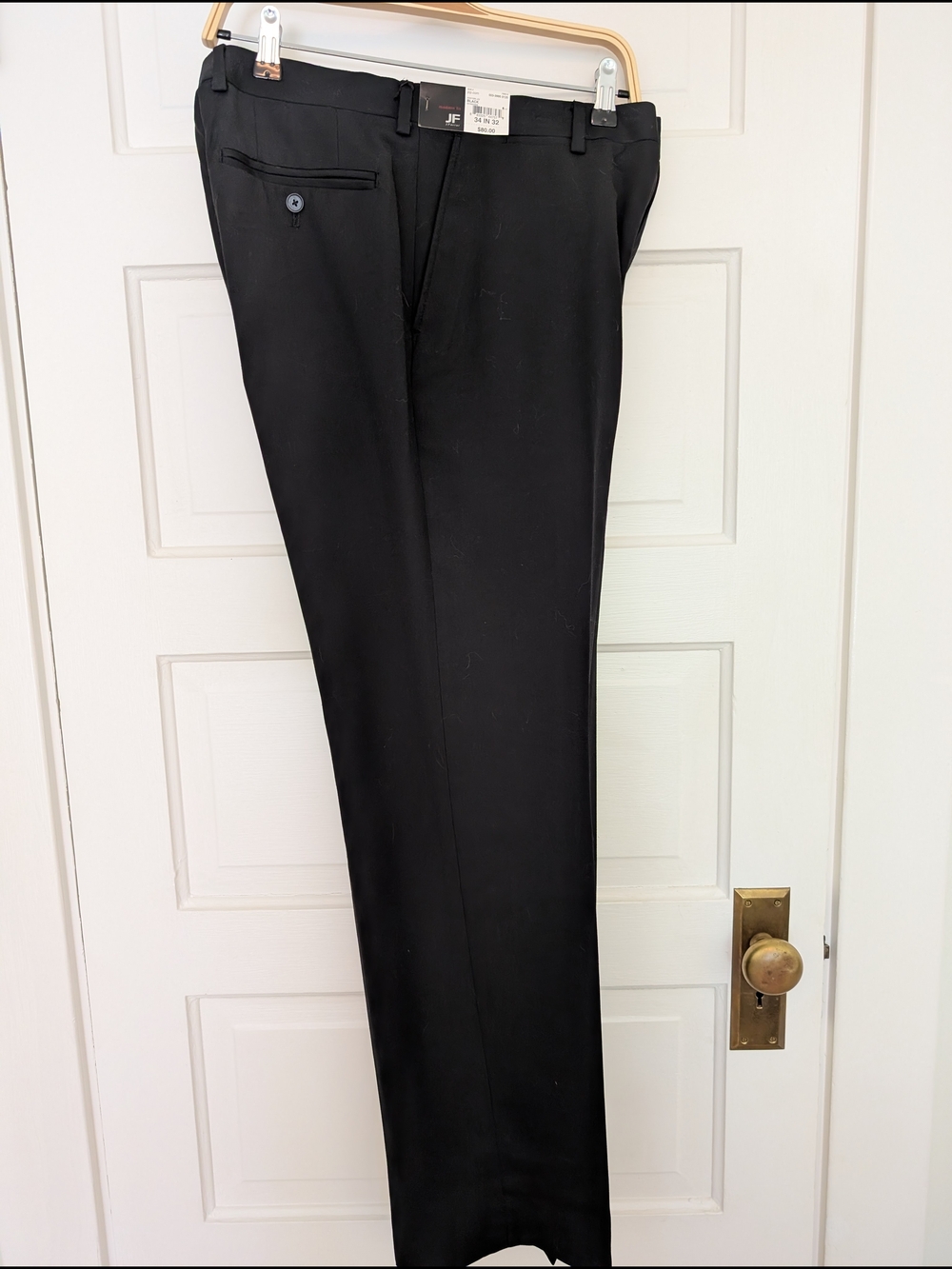 NWT Men's jf j.ferrar Black Modern Fit Dress Pants 34x32